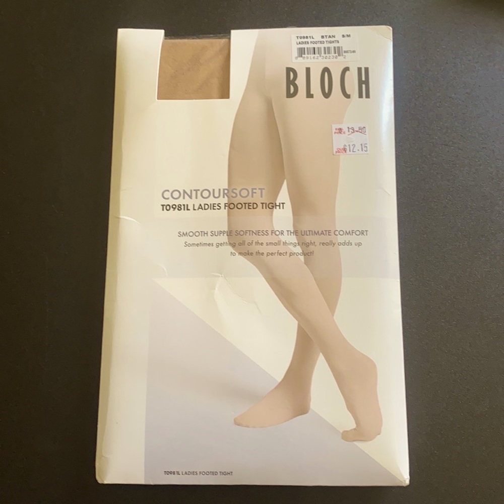 Ladies footed tights by Bloch S/M NWT